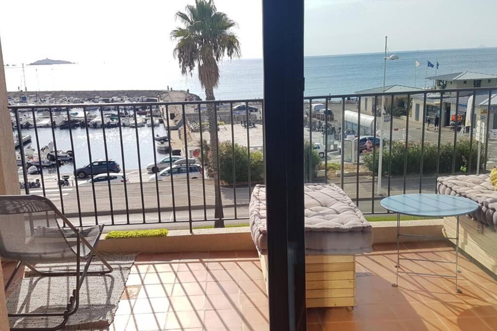 T2 Magnifique Vue Mer Panoramique Six-Fours-les-Plages Luaran gambar