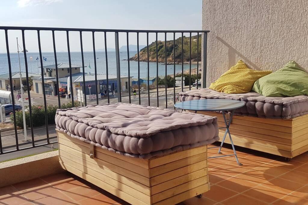 T2 Magnifique Vue Mer Panoramique Six-Fours-les-Plages Luaran gambar